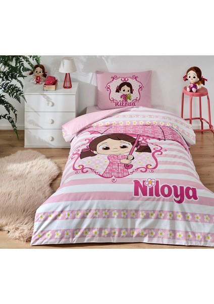Niloya Yağmur Tek Kişilik Lisanslı Lastikli Çarşaf Çocuk Nevresim Takımı modelleri