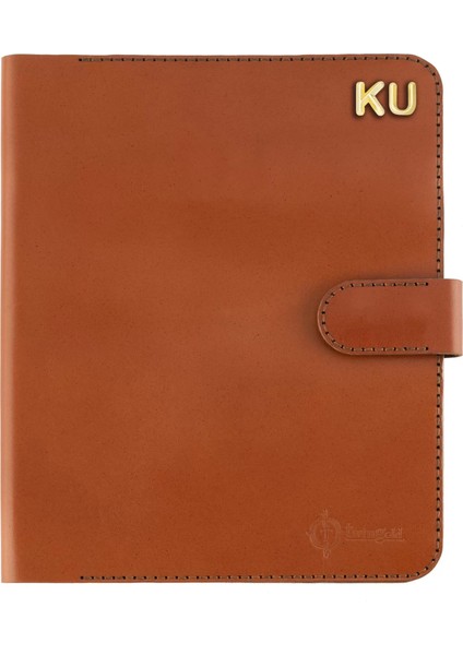 Isme Özel Çıtçıtlı Fonksiyonlu Macbook Organizer - %100 Tiesto Deri - ET02003 - Tobacco fırsatları