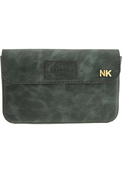 Isme Özel Çıtçıtlı Küçük El Çantası - %100 Rainbow Deri - AC14001 - Haki fiyatları