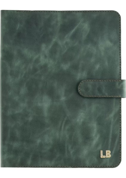 Isme Özel Çıtçıtlı Fonksiyonlu Macbook Organizer - %100 Rainbow Deri - ET02001 - Haki fırsatları