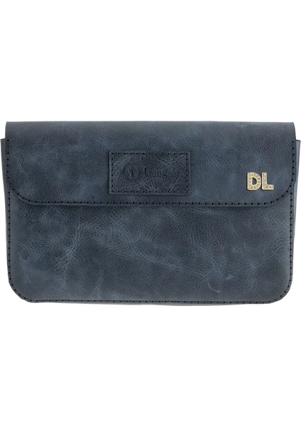 Isme Özel Çıtçıtlı Küçük El Çantası - %100 Rainbow Deri - AC14001 - Lacivert fırsatları