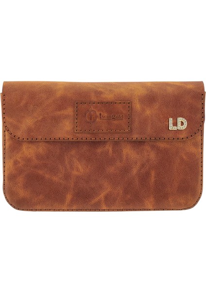 Isme Özel Çıtçıtlı Küçük El Çantası - %100 Rainbow Deri - AC14001 - Camel fırsatları