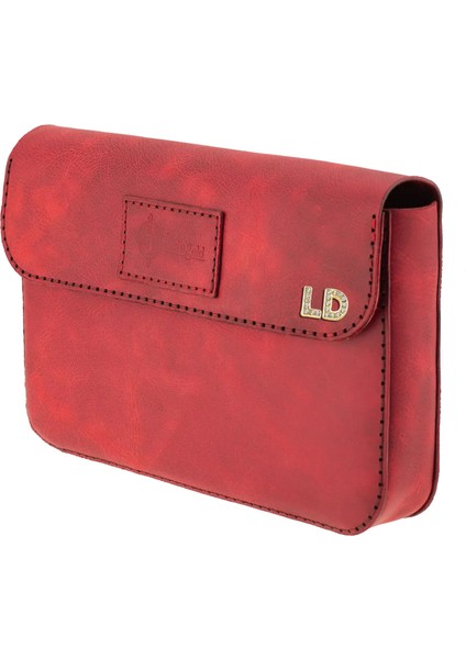 Isme Özel Çıtçıtlı Küçük El Çantası - %100 Rainbow Deri - AC14001 - Kırmızı indirimleri