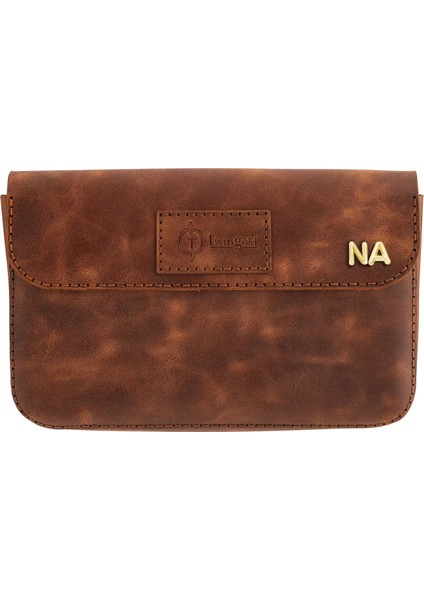 Isme Özel Çıtçıtlı Küçük El Çantası - %100 Rainbow Deri - AC14001 - Kahverengi fiyatları