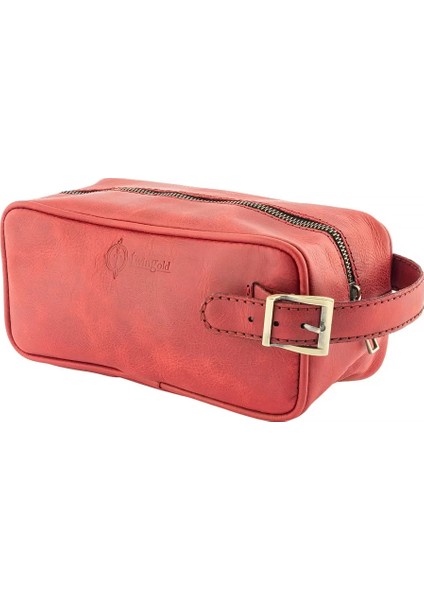 Isme Özel Dopp Kit Kişisel Bakım ve Seyahat Çantası - %100 Rainbow Deri - AC14004 - Kırmızı indirimleri