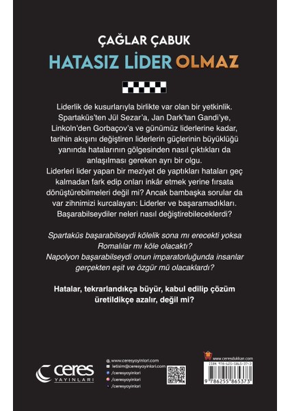 Hatasız Lider Olmaz Çağlar Çabuk Liderler, Hataları ve Öğrettikleri fiyatları