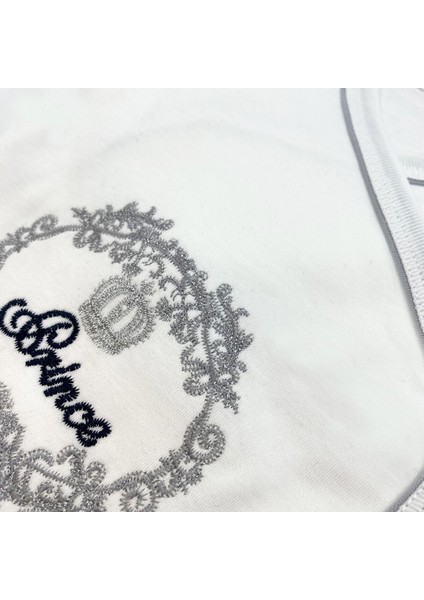 Sema Baby Prens Lüks 5 Parça Hastane Çıkışı Zıbın Seti - Lacivert