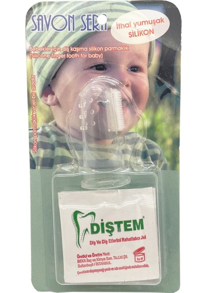 Silikon Parmak Diş Kaşıyıcı ve Jeli