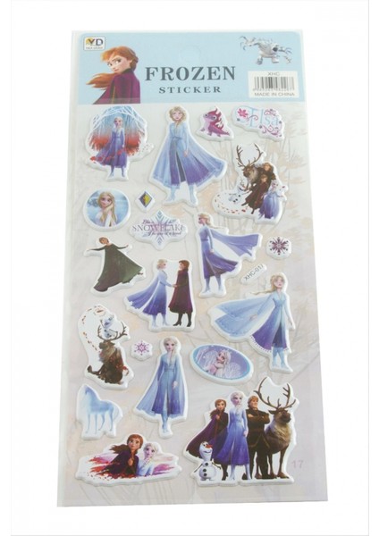 Ieg Firozen Kabartmalı Sticker