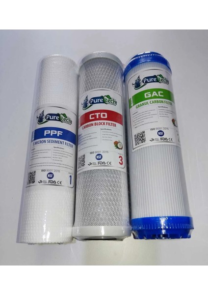 Açık Kasa Su Arıtma Cihazları Için 6lı Set Puretech