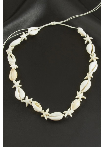 Ieg Deniz Yıldızı Istiridye Makrome Kolye