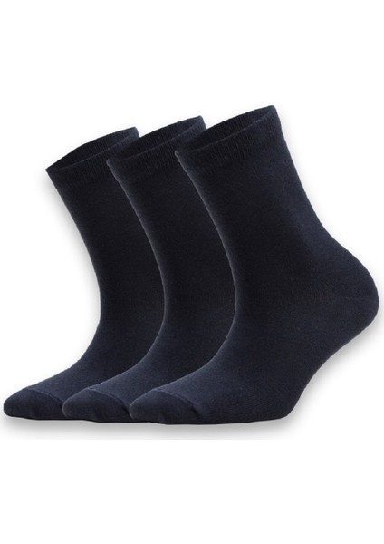Lacivert Soket Çocuk Çorabı 3'lü