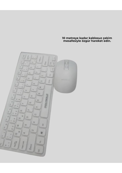 Bfs Kablosuz Klavye Mouse Seti Beyaz Q Klavye Tüm Cihazlara Uyumlu fırsatları