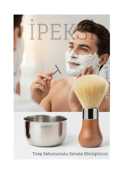 Bfs Premium Tıraş Fırçası - Dişbudak Saplı - %70 Domuz Kılı Karışımı | Yoğun Köpük, Pürüzsüz Tıraş