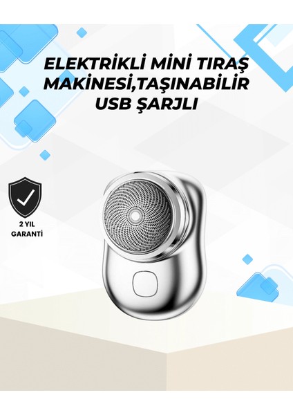Bfs Islak-Kuru Kullanımlı Suya Dayanıklı Mini Tıraş Cihazı