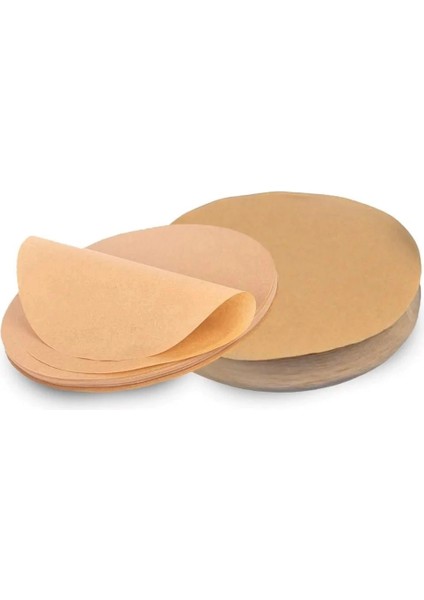 50 Adet Air Fryer Pişirme Kağıdı Yağ Geçirmez 21,5 cm Yuvarlak Model Xxl Model Uyumlu fırsatları