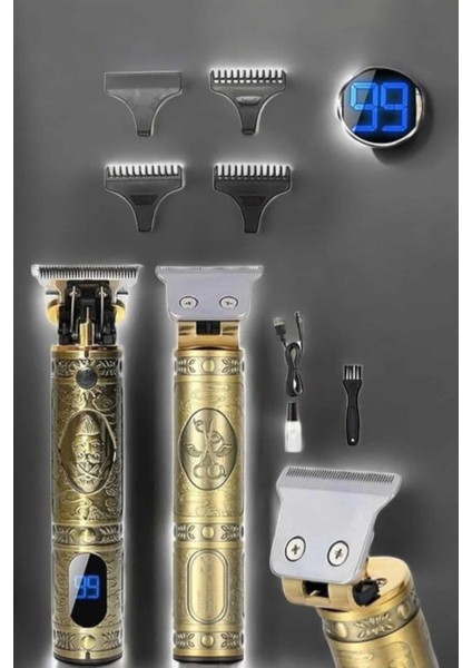Bfs Tıraş Makinesi Şarjlı Profesyonel Saç Kesme Makinesi Gold Çizik Tıraş fırsatları