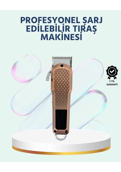 Bfs Şarjlı Saç Kesme Makinesi – Type-C Girişli, LCD Ekranlı ve Sessiz Motor