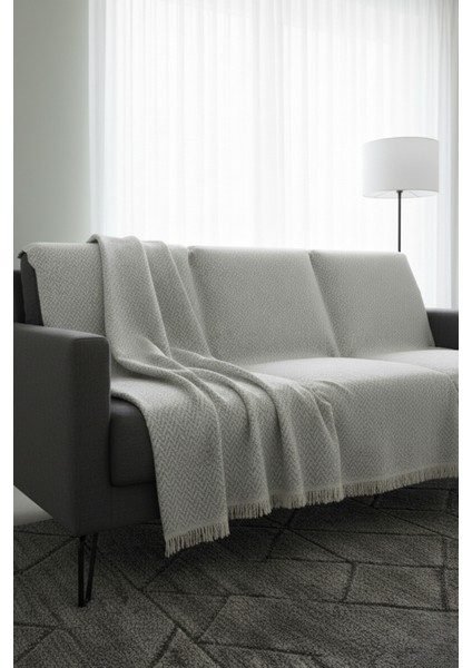 Pamuklu Bohem Koltuk Çekyat Berjer Örtüsü Şalı | Tekli Üçlü Kanepe Kılıfı | Çift Taraflı Terletmez |170X210 Açık Gri fiyatları