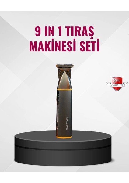 Bfs 9’u 1 Arada Çoklu Bakım Tıraş Seti Profesyonel Saç Sakal Kesme