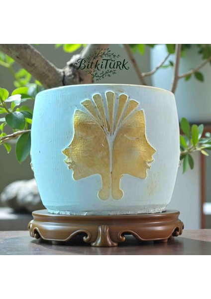 Yüz Kabartmalı Beton Saksı Bonsai&çiçek&sukulent&kaktüs fiyatları