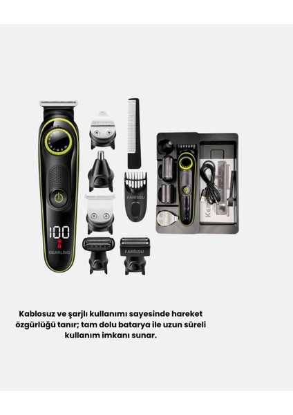 Bfs Erkek Bakım Seti 5’i 1 Arada Şarjlı Paslanmaz Çelik Başlıklı modelleri