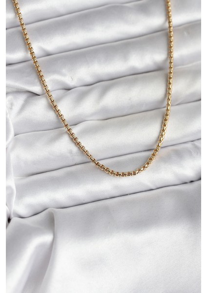 Bfs 14K Gold Renk Kaplama Zincir Model cm Kadın Kolye