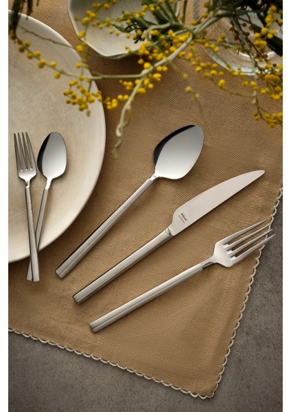 Milano 84 Parça Çelik Çatal Kaşık Bıçak Seti