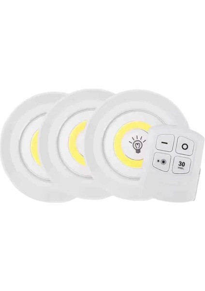 Bfs LED Lamba 3'lü Uzaktan Kumandalı Yapışkanlı fiyatları