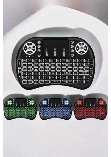 Bfs USB Bağlantılı Mini Q Klavye Işıklı Tüm Cihazlara Uyumlu indirimleri