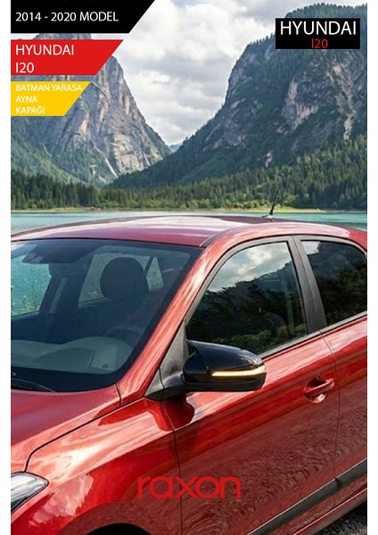 Hyundaı I20 2014-2020 Batman & Yarasa Ayna Kapağı Sinyalli – Parlak Piano Black Sport indirimleri
