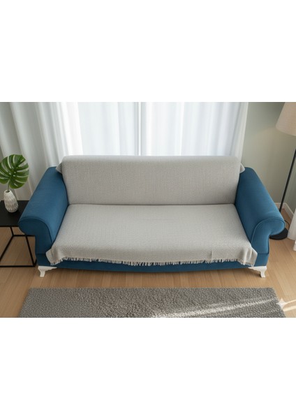 Pamuklu Bohem Koltuk Çekyat Berjer Örtüsü Şalı | Tekli Üçlü Kanepe Kılıfı | Çift Taraflı Terletmez 170X210 | Bej fiyatları