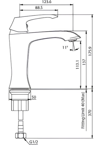 Avangart Krom Lavabo Bataryası AG1500