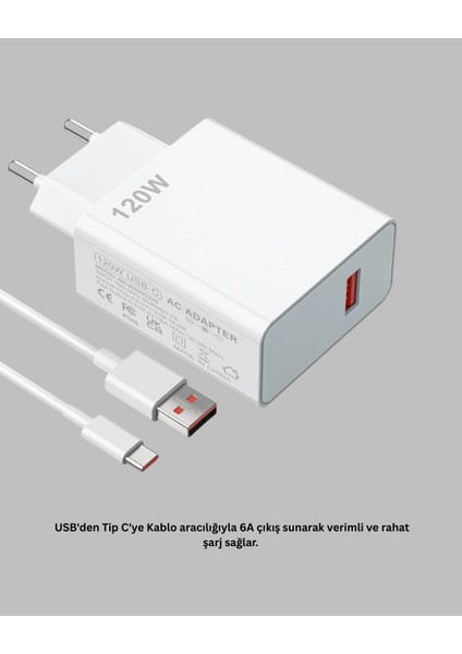 Bfs 120 Watt Turbo Şarj Cihazı Xiaomi Redmi Note 10 11 12 Uyumlu fırsatları