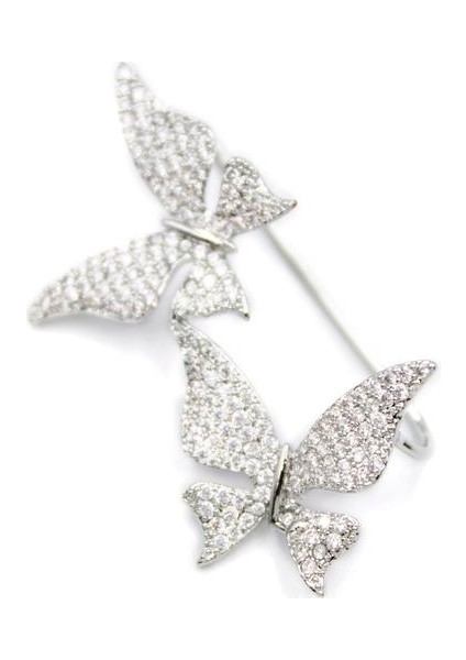 Ikili Kelebek Kıkırdak Küpe - Gümüş fiyatları