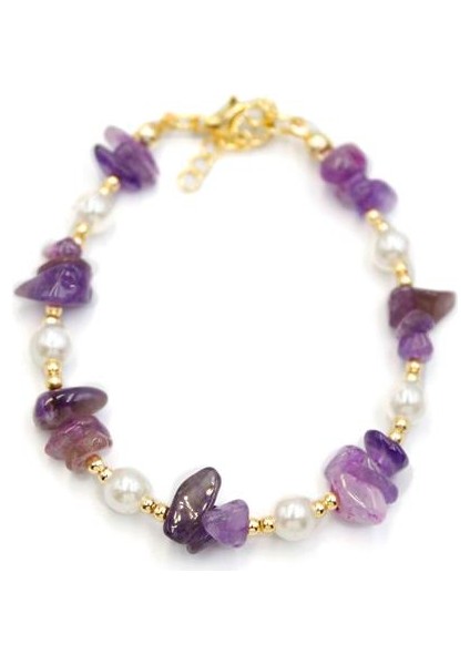 Boncuk Bileklik - Mor