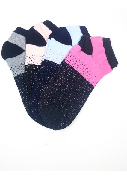 Kadın Bilek Çorap Yazlık Pamuklu Yumuşak Nokta Desen 4 Çift fiyatları