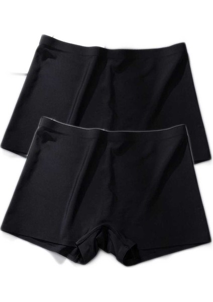 2 Adet Kadın Dikişsiz Görünmez Iz Yapmaz Mini Şort Boxer Siyah fiyatları