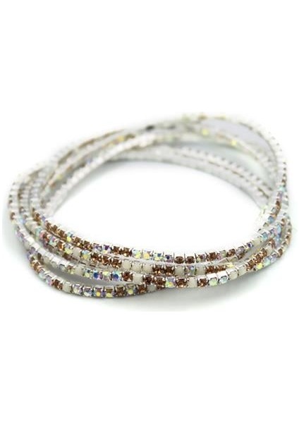 6'lı Lastikli Bileklik - Kahverengi fiyatları