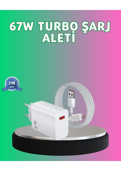 Bfs 67 Watt Güçlü Turbo Şarj Aleti Samsung Note 10 Note 20 Uyumlu