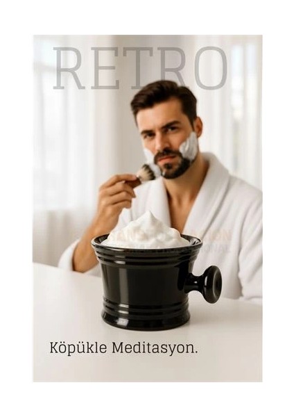 Bfs Retro Tıraş Tası Siyah