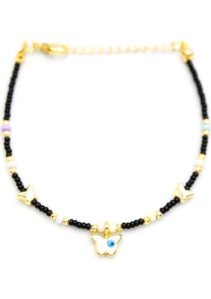 Kelebek Boncuk Bileklik - Siyah fiyatları