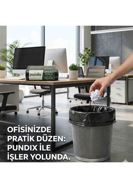 Orta Boy Siyah Çöp Poşeti 55X60 cm - 10'lu Süper Eko Paket (200 Adet) - 13 Mikron Sızdırmaz fiyatları