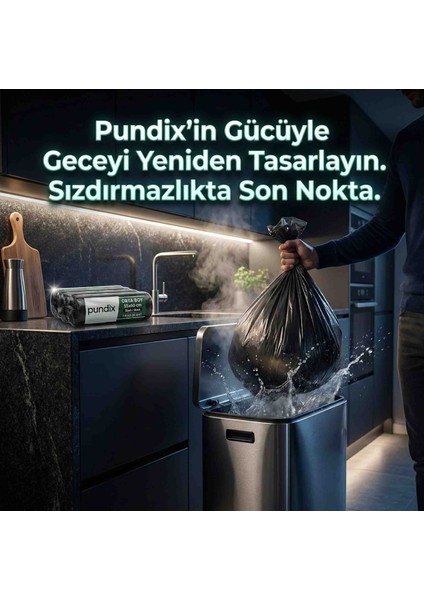 Orta Boy Siyah Çöp Poşeti 55X60 cm - 10'lu Süper Eko Paket (200 Adet) - 13 Mikron Sızdırmaz modelleri