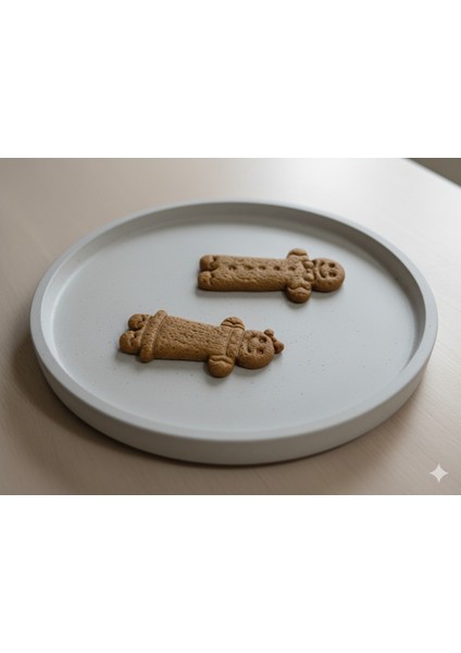 Ginger Duo – El Yapımı Gingerbread Çift Figürlü Yılbaşı Temalı Polimer Kil Küpe | 5 cm modelleri