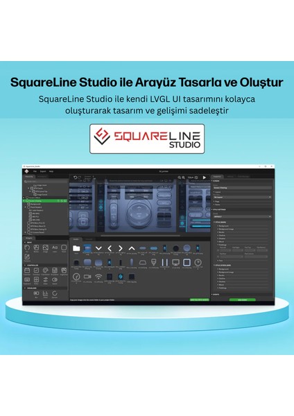 Crowpanel Advance 4.3-Inch Hmı ESP32-S3 Aı Destekli Programlanabilir Çerçevesiz Dokunmatik Ekran