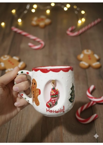 Ceresshop Yılbaşı El Yapımı Seramikkupa -Hohoho fiyatları
