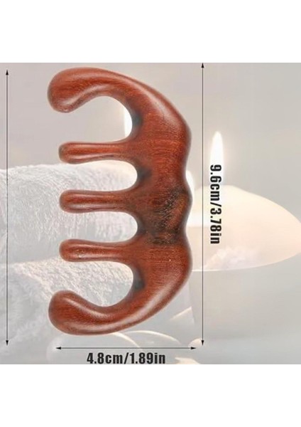 Ahşap Sandal Ağacı Gugu Masaj Yüz Masaj Gua Sha Saç Tarağı Model 11 fiyatları