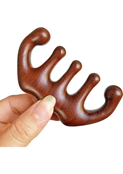Ahşap Sandal Ağacı Gugu Masaj Yüz Masaj Gua Sha Saç Tarağı Model 11 fırsatları