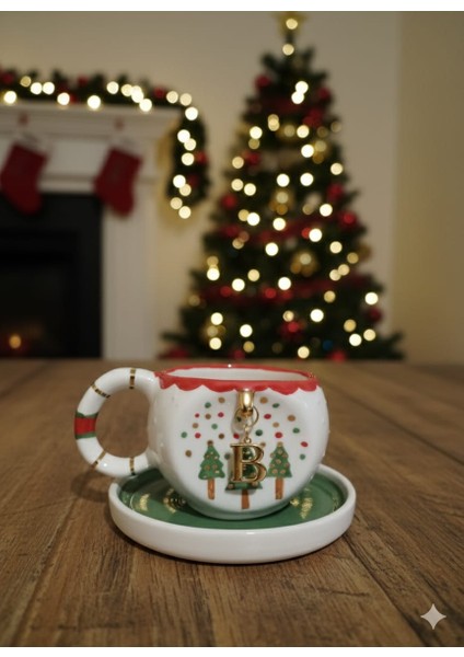 Ceresshop Yılbaşı Fincanı –elyapımı Harf Charmlı Yılbaşı Fincan(Sipariş Sonrası Harf Için Mesajla Belirtinz) fiyatları
